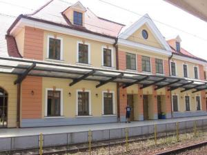 Finally at the point of arrival - Sighisoara Railway Station