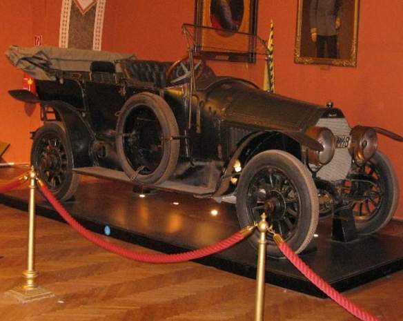 1911 Graf & Stift Double Phaeton automobile which the Archduke and his wife were travelling in when they were murdered in Sarajevo
